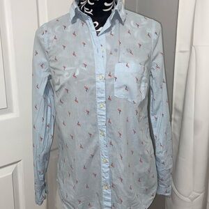 Old Navy Classic Shirt flamingo print button up